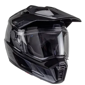 Capacete Leatt 8.5 Adventure com Óculos V25 Preto (Stealth